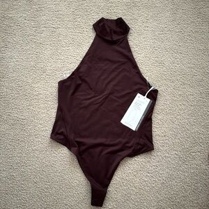 Wundermost Ultra-Soft Nulu Mockneck Sleeveless Bodysuit